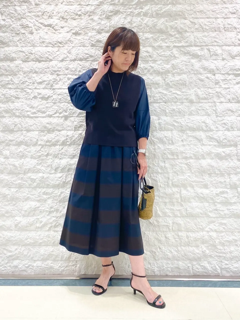 自由区 林 コーディネート画像