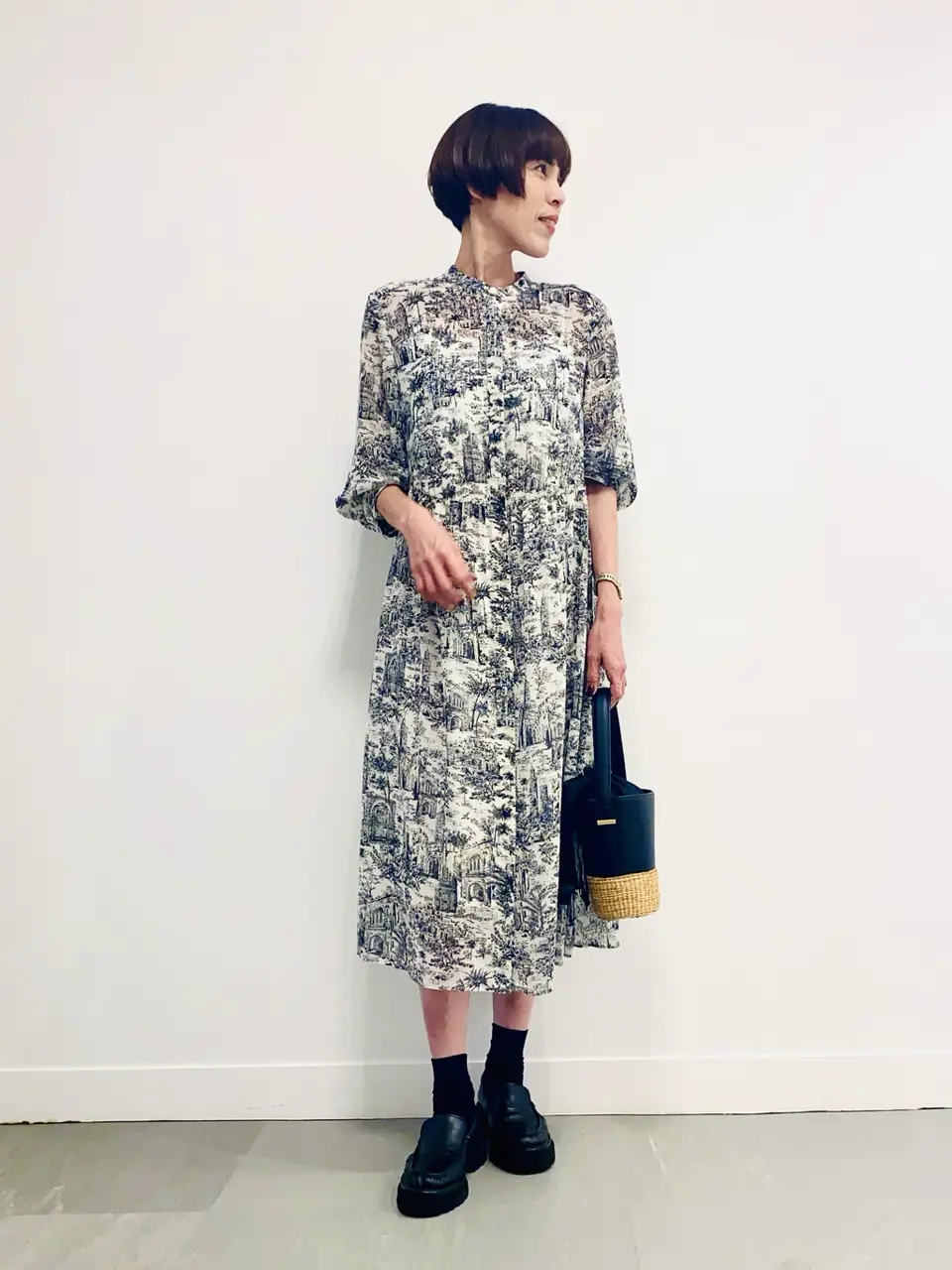 自由区 冨樫 コーディネート画像