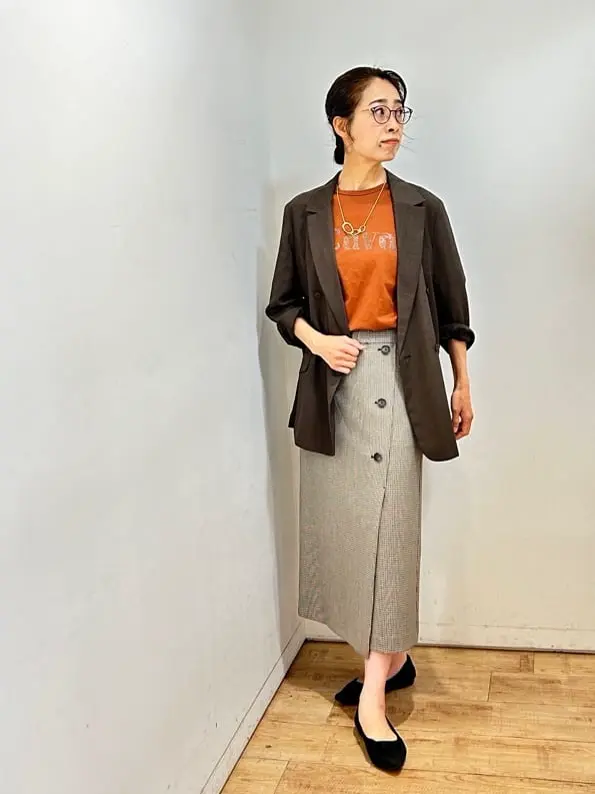 自由区 中尾 コーディネート画像