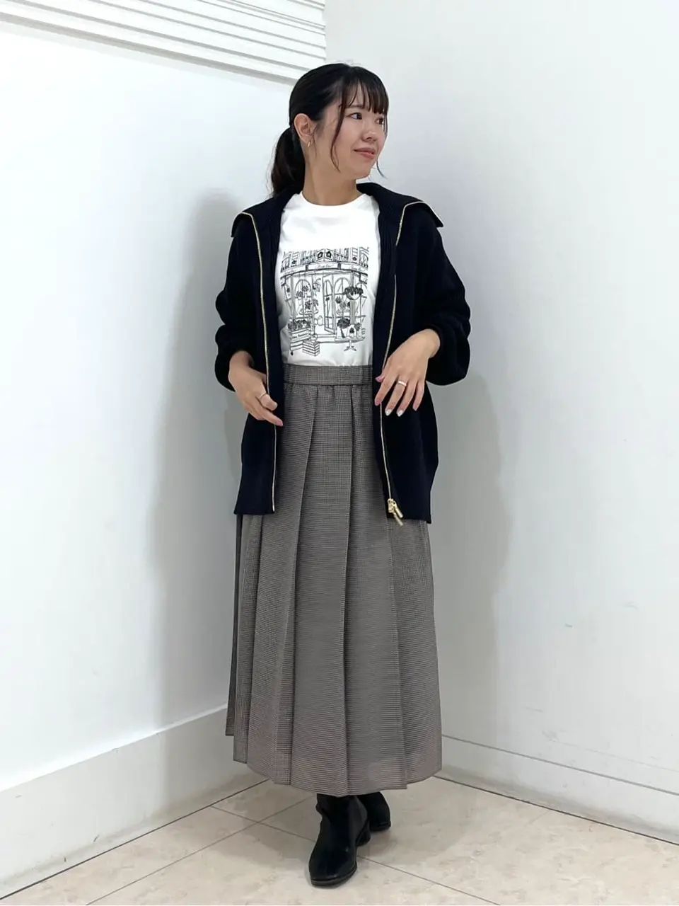 自由区 misato コーディネート画像