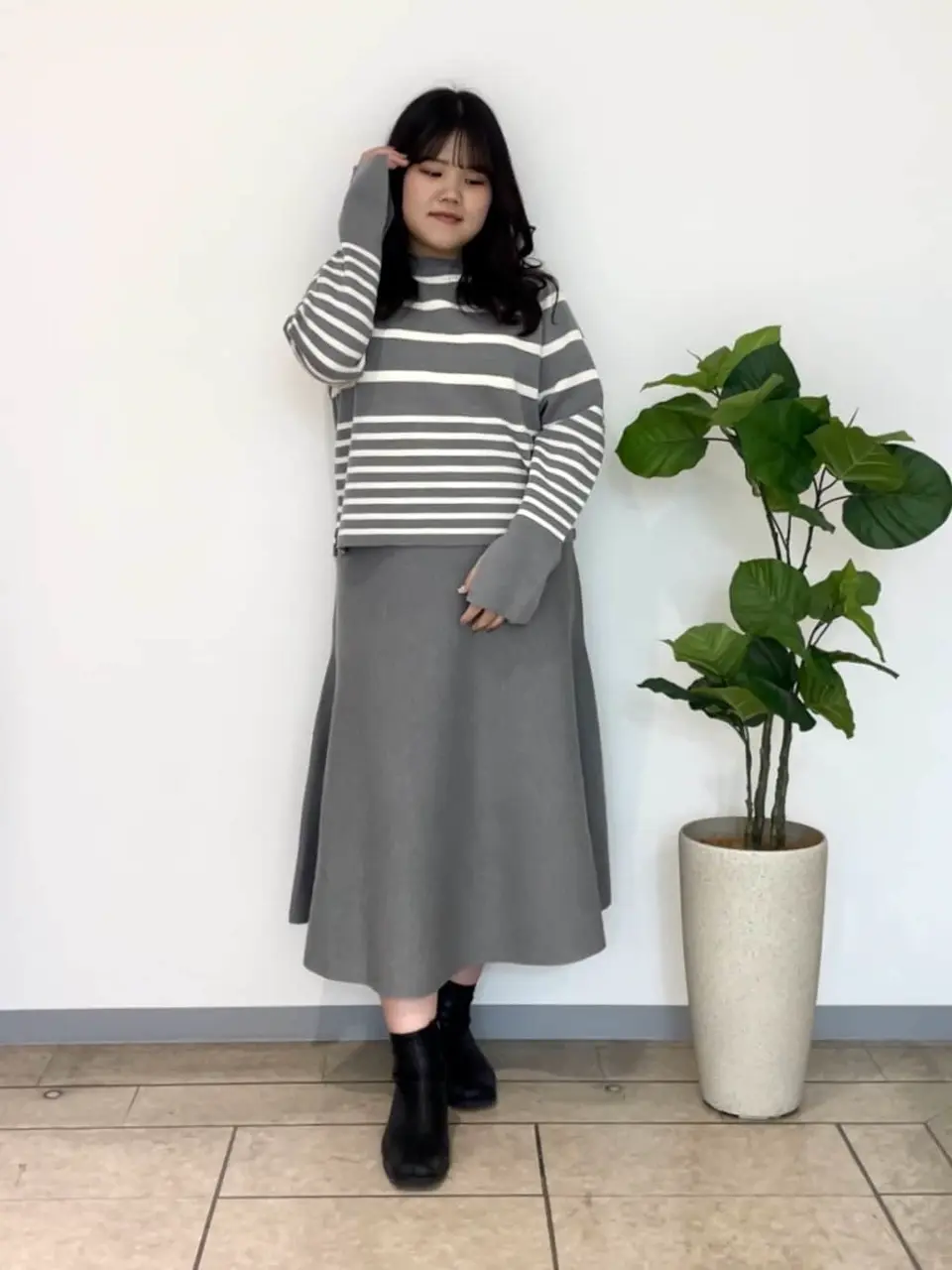 自由区 坪田 コーディネート画像