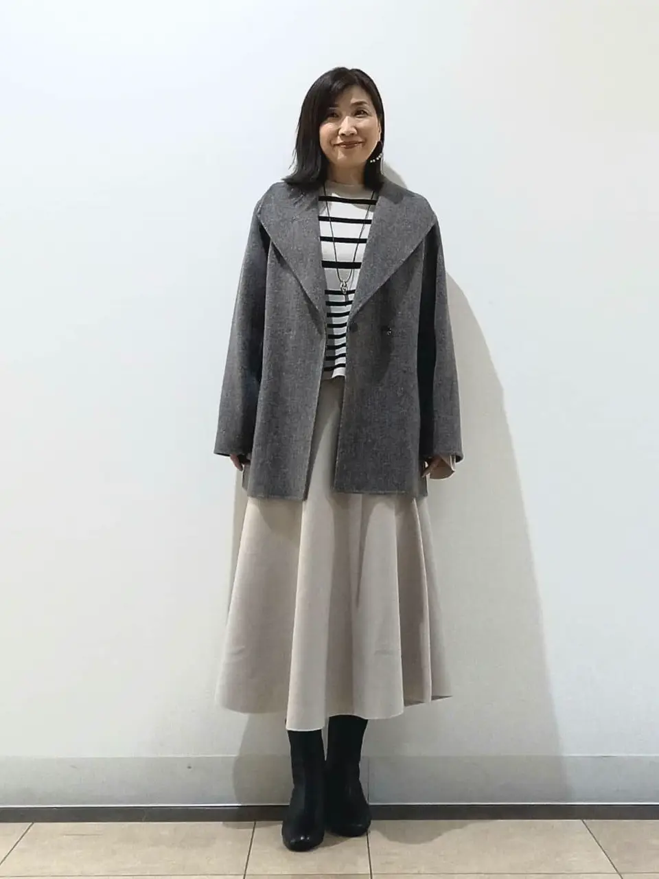 自由区 中川 コーディネート画像