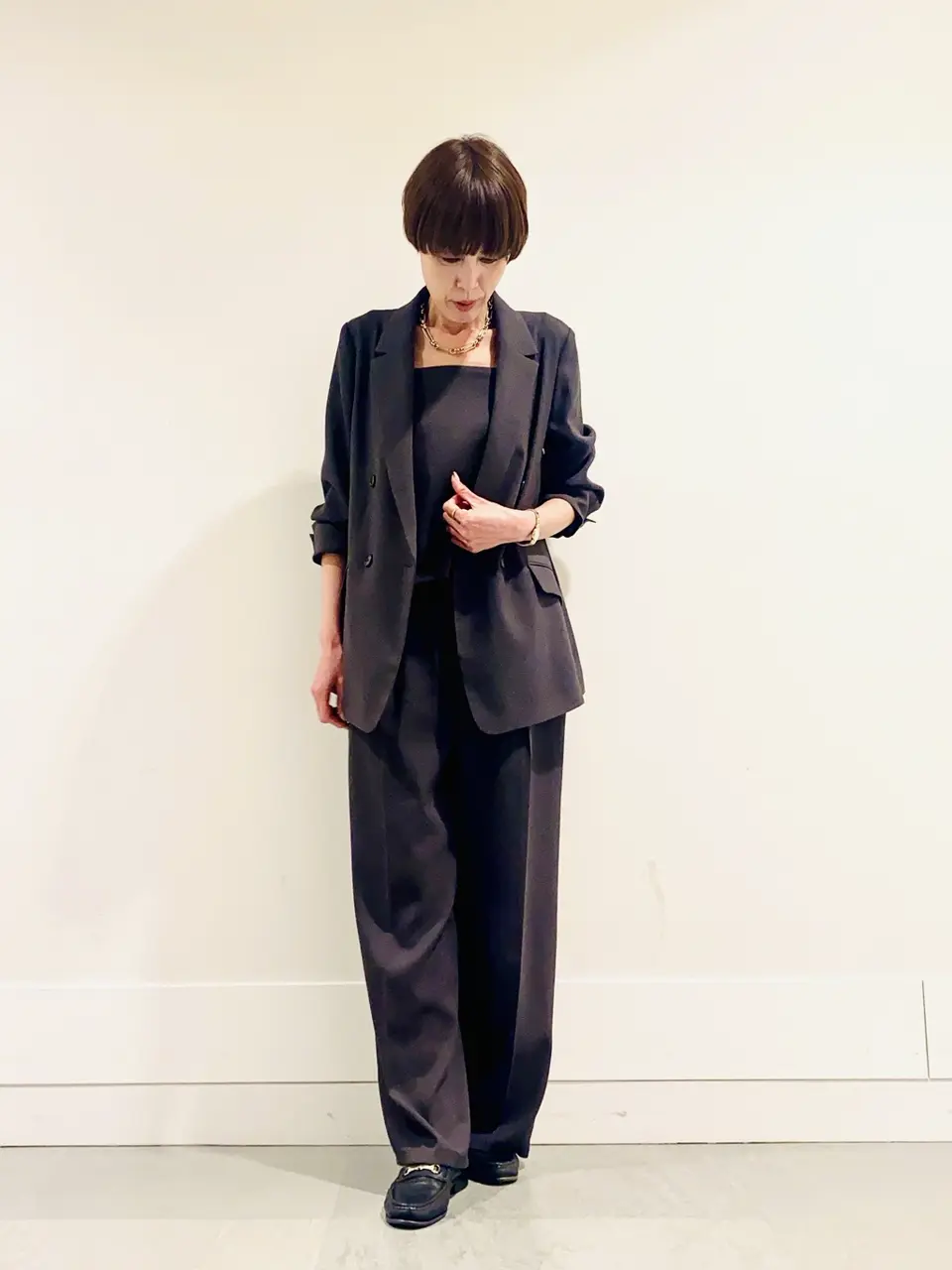 自由区 冨樫 コーディネート画像