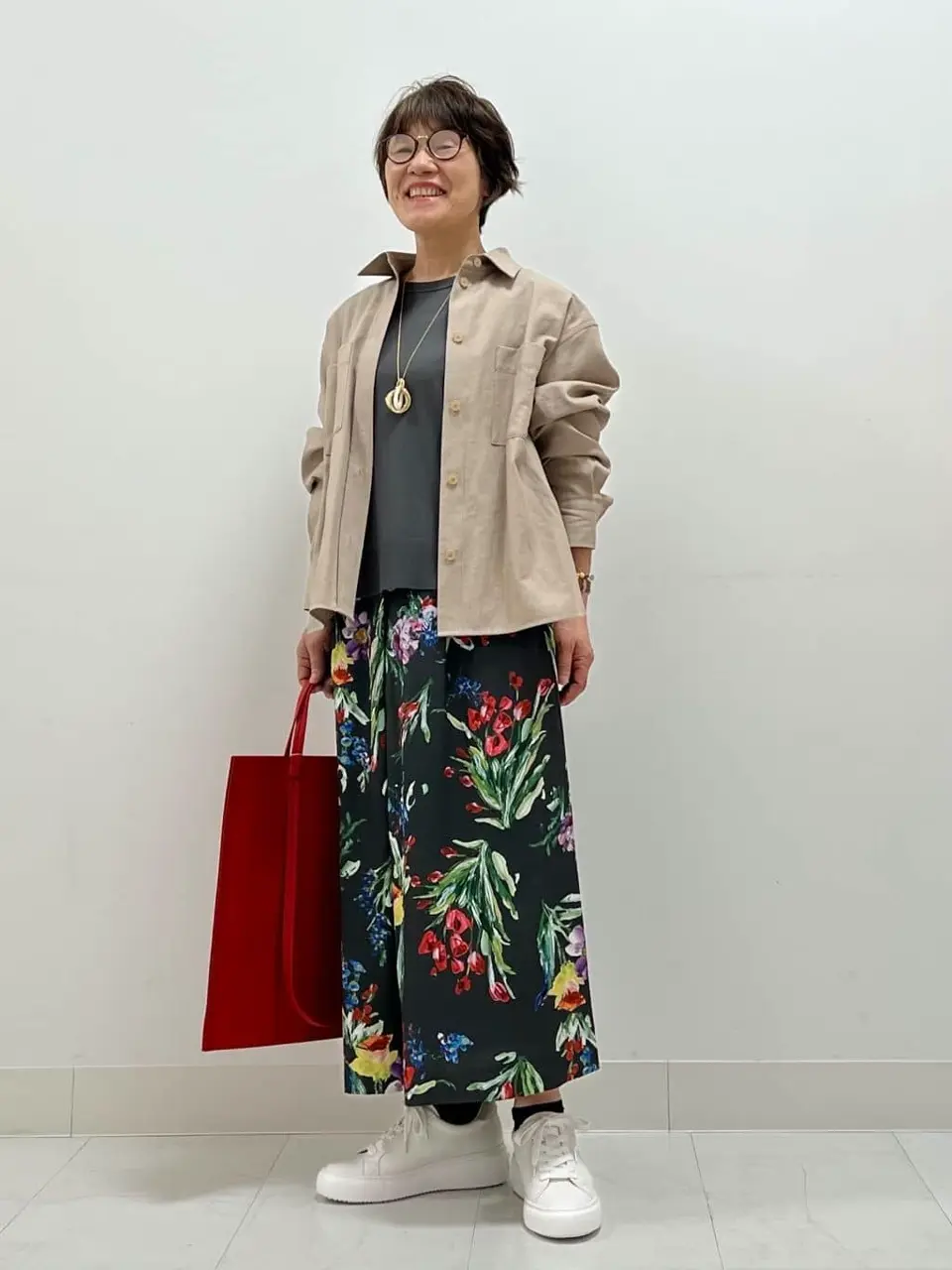 自由区 スタッフ コーディネート画像