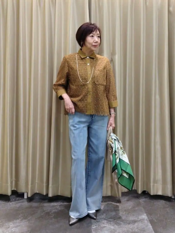 自由区 鶴田 コーディネート画像