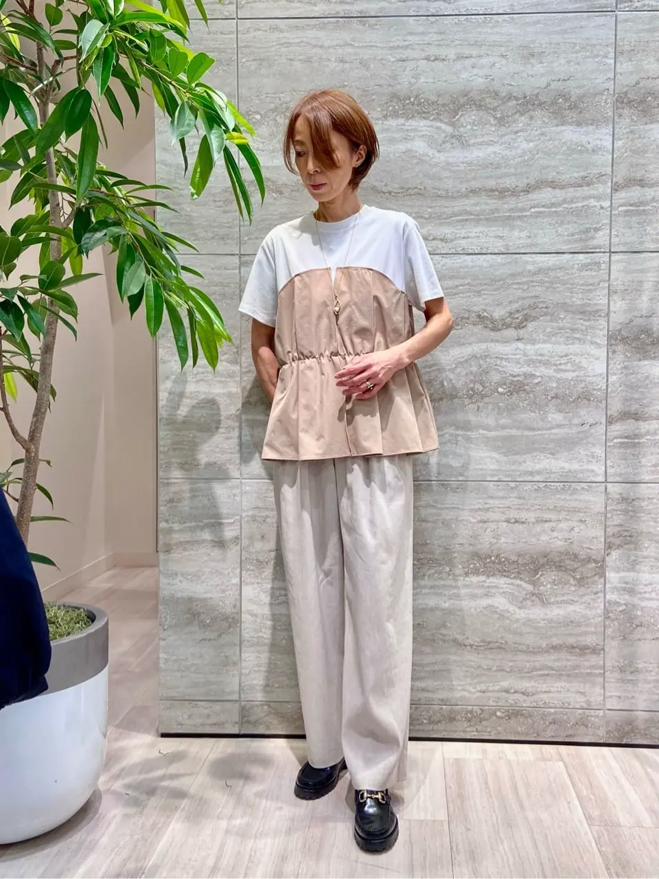 自由区 Ishii コーディネート画像