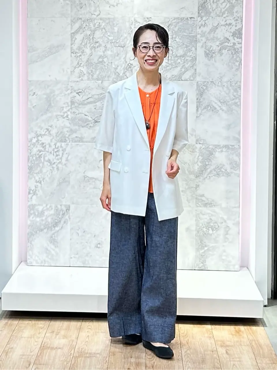 自由区 中尾 コーディネート画像