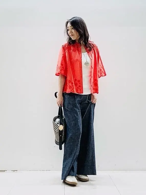 自由区 スタッフ コーディネート画像