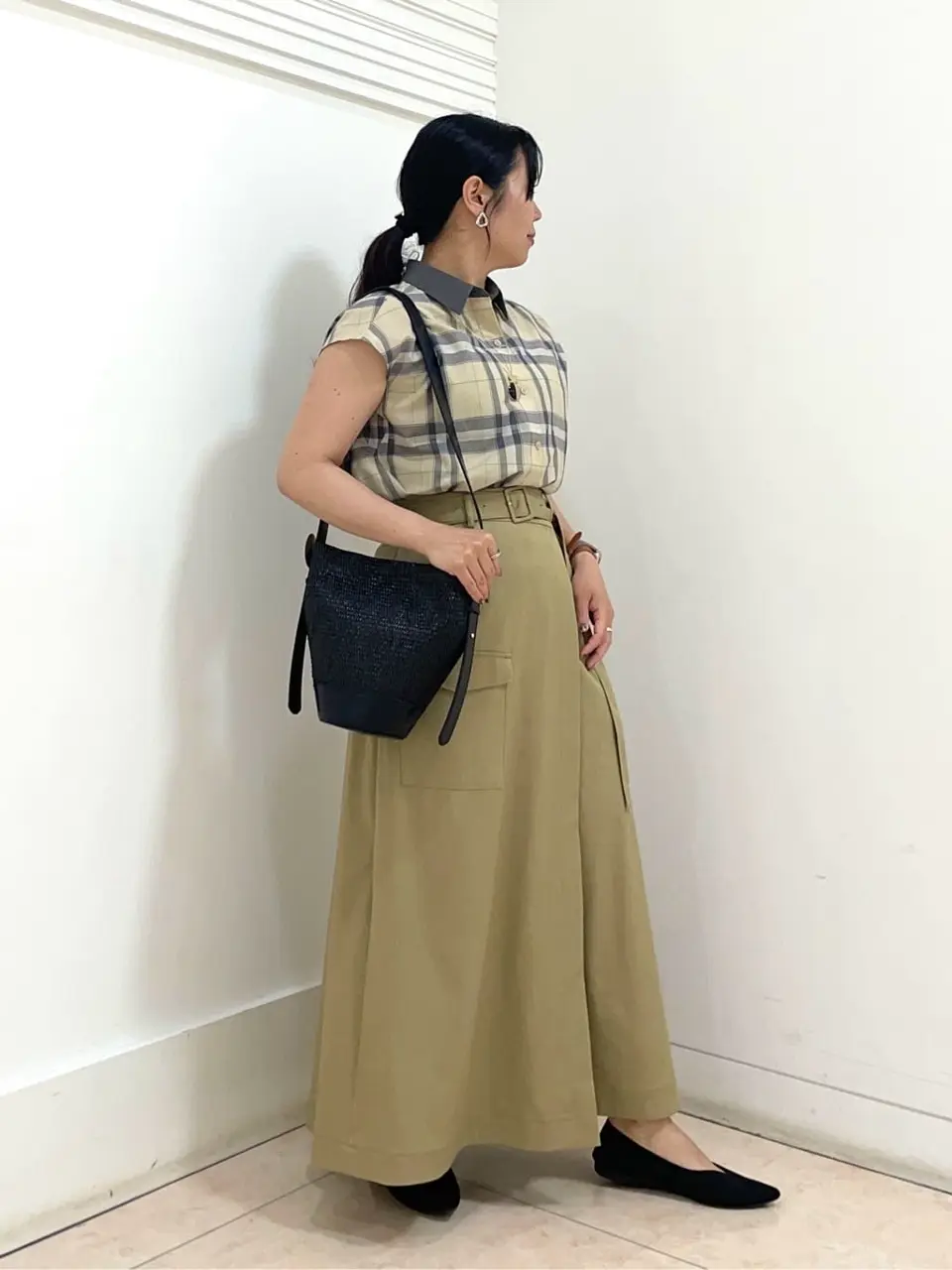 自由区 misato コーディネート画像