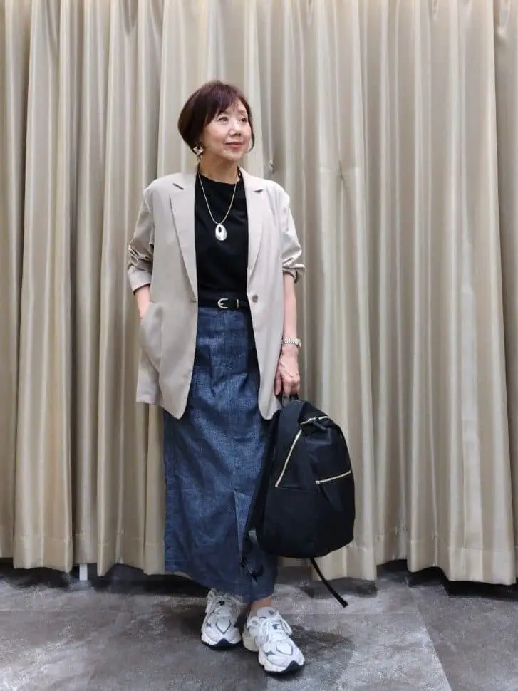 自由区 鶴田 コーディネート画像