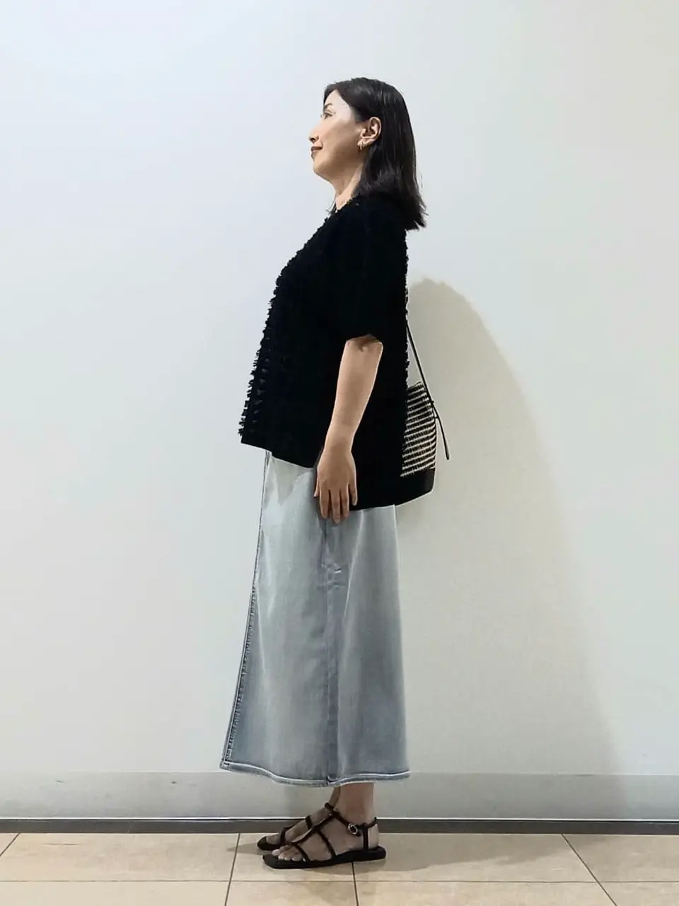 自由区 中川 コーディネート画像