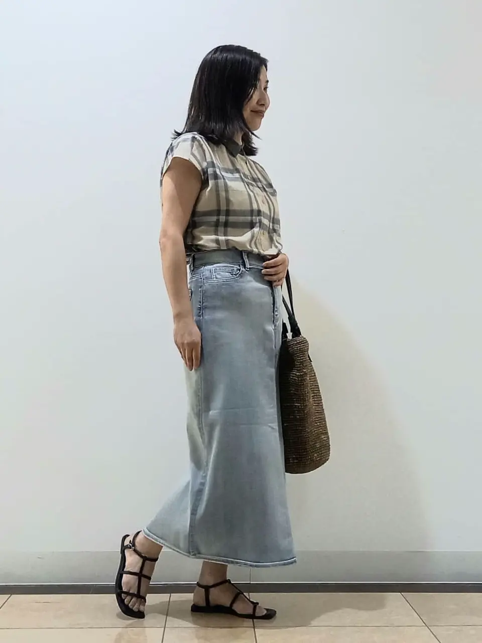 自由区 中川 コーディネート画像