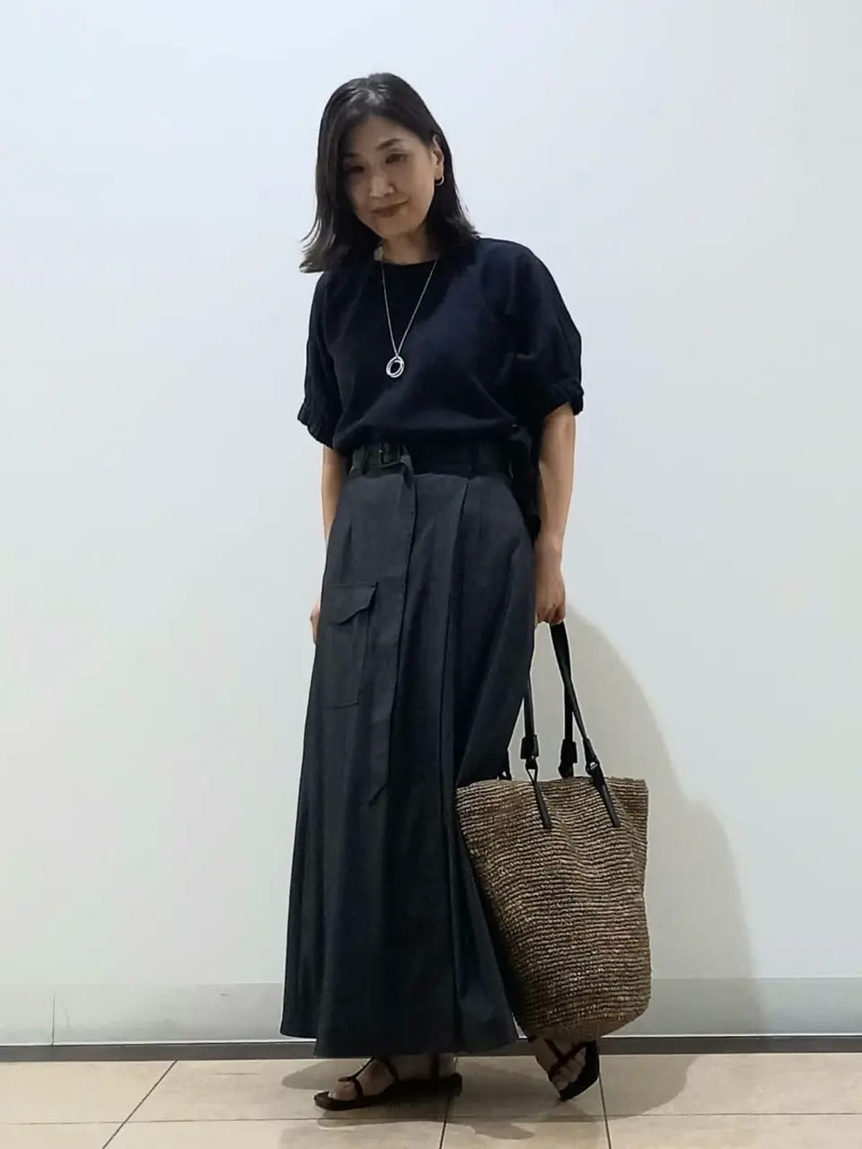 自由区 中川 コーディネート画像