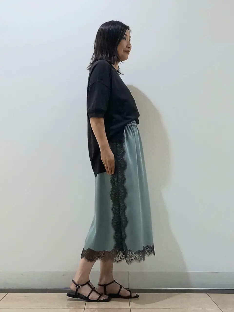 自由区 中川 コーディネート画像