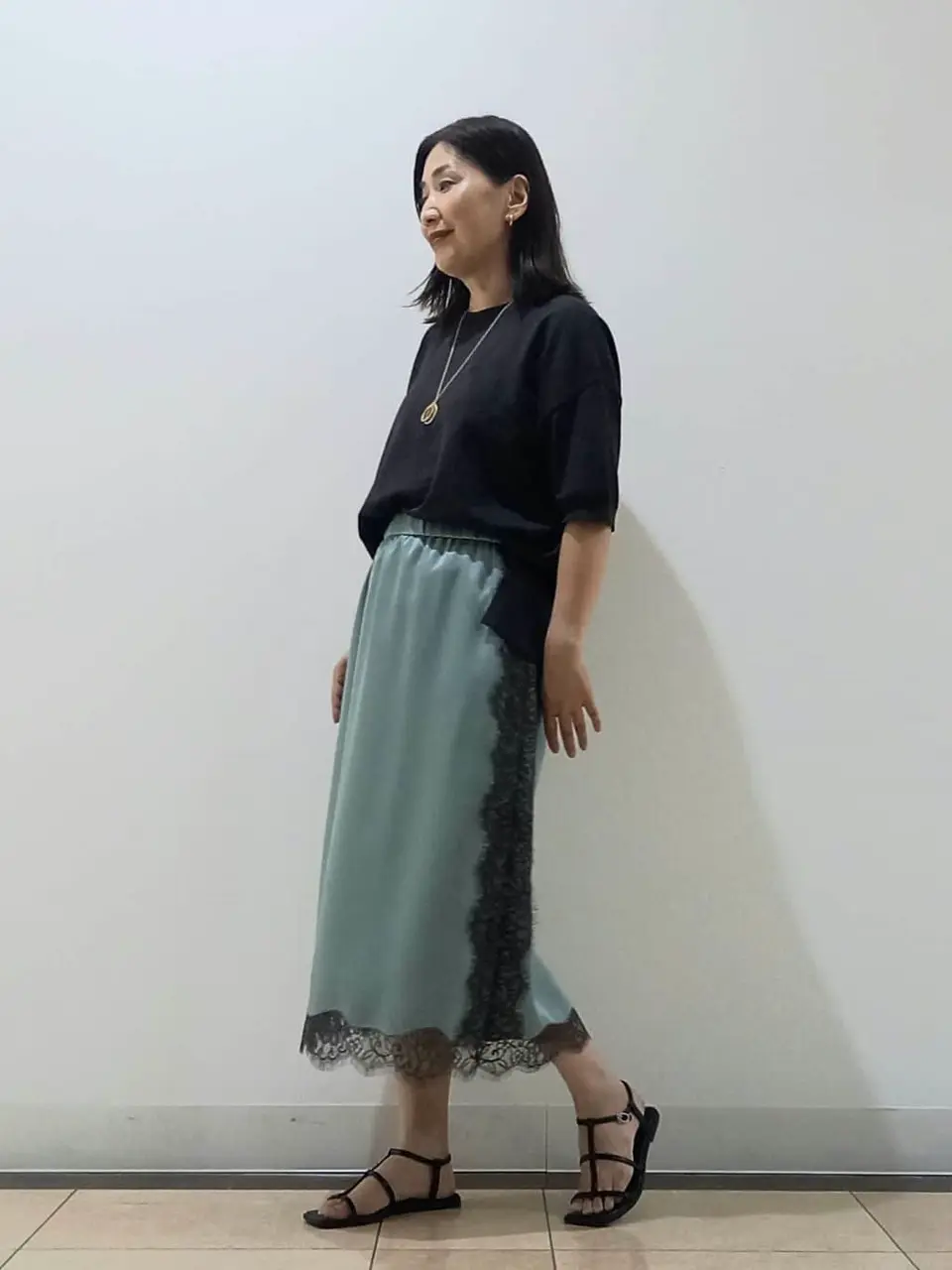 自由区 中川 コーディネート画像