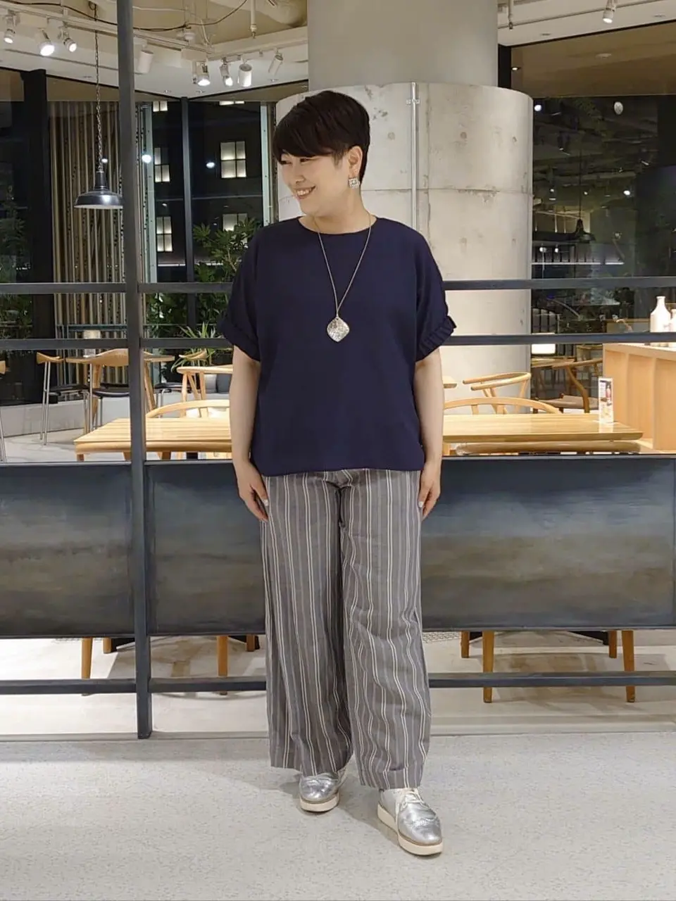 自由区 田中 コーディネート画像