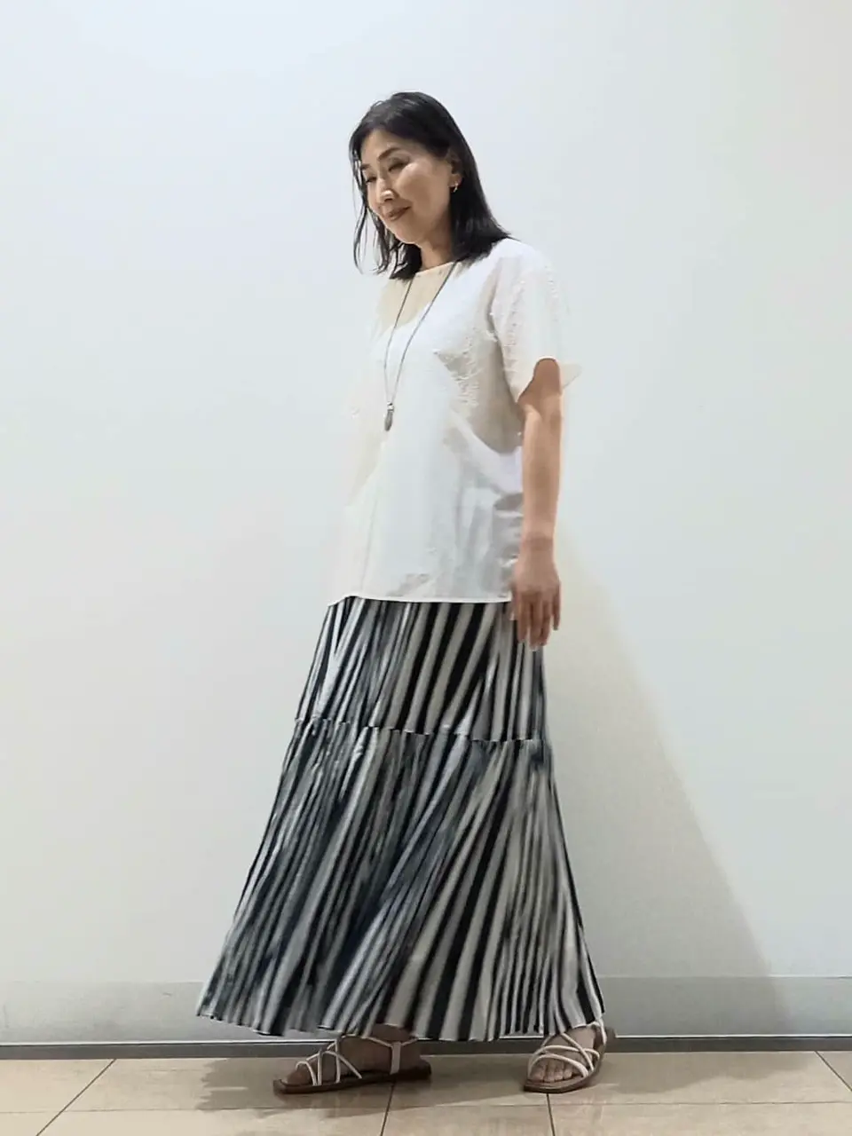 自由区 中川 コーディネート画像