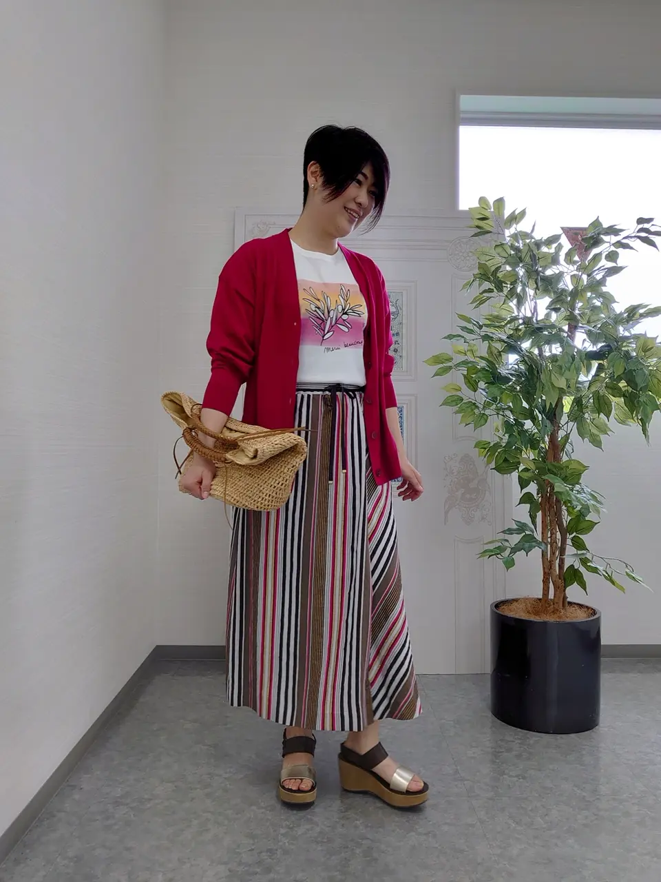 自由区 田中 コーディネート画像