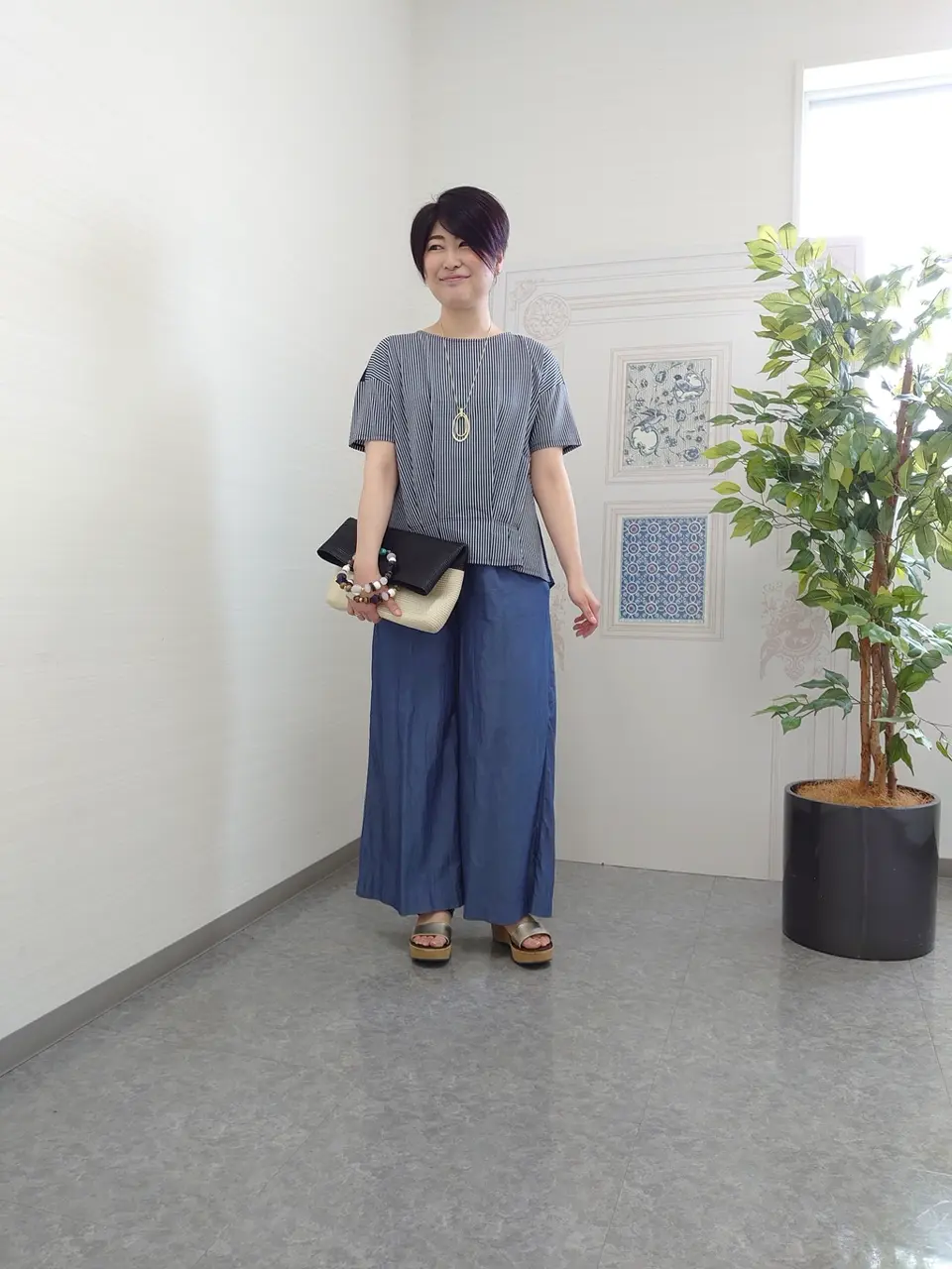 自由区 田中 コーディネート画像