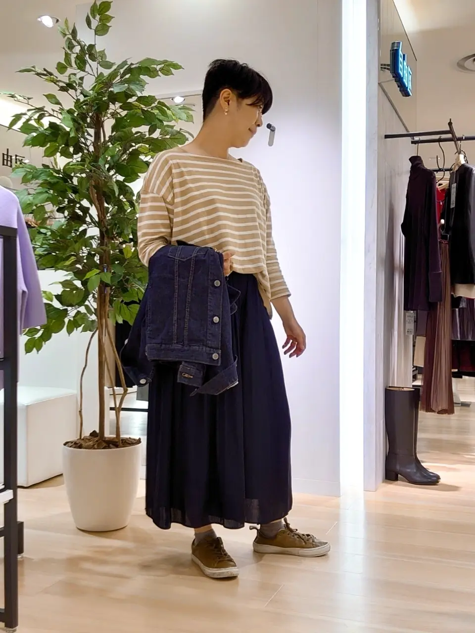 自由区 田中 コーディネート画像