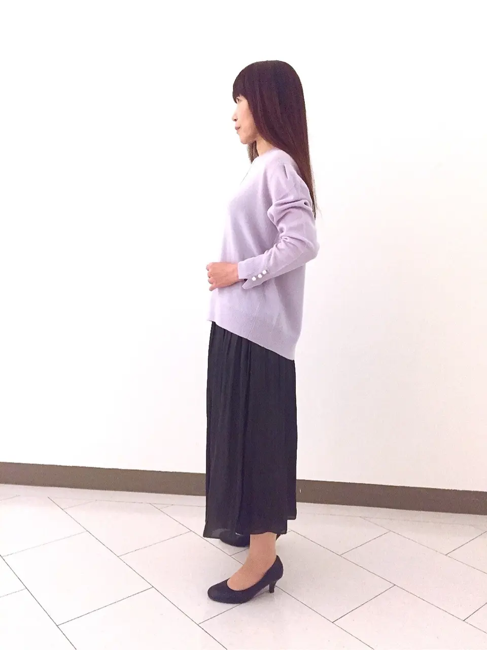 自由区 L スタッフ コーディネート画像