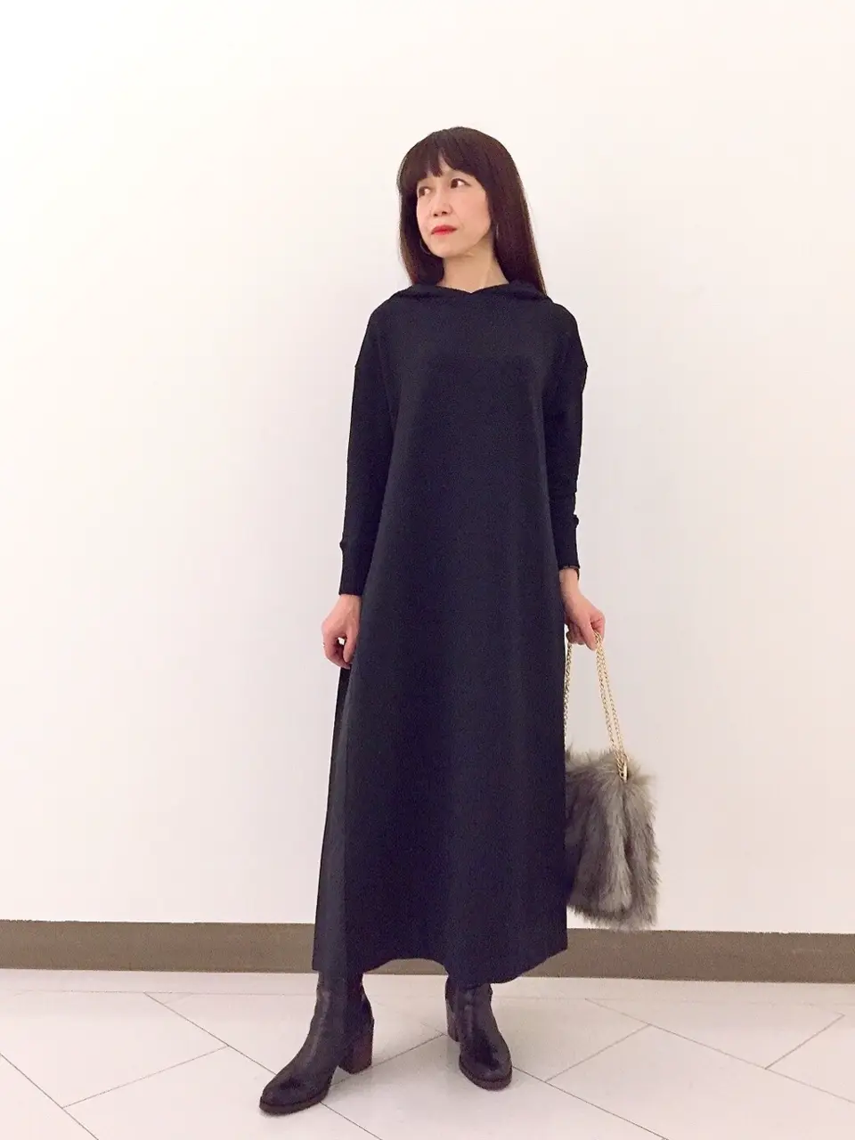 自由区 L スタッフ コーディネート画像