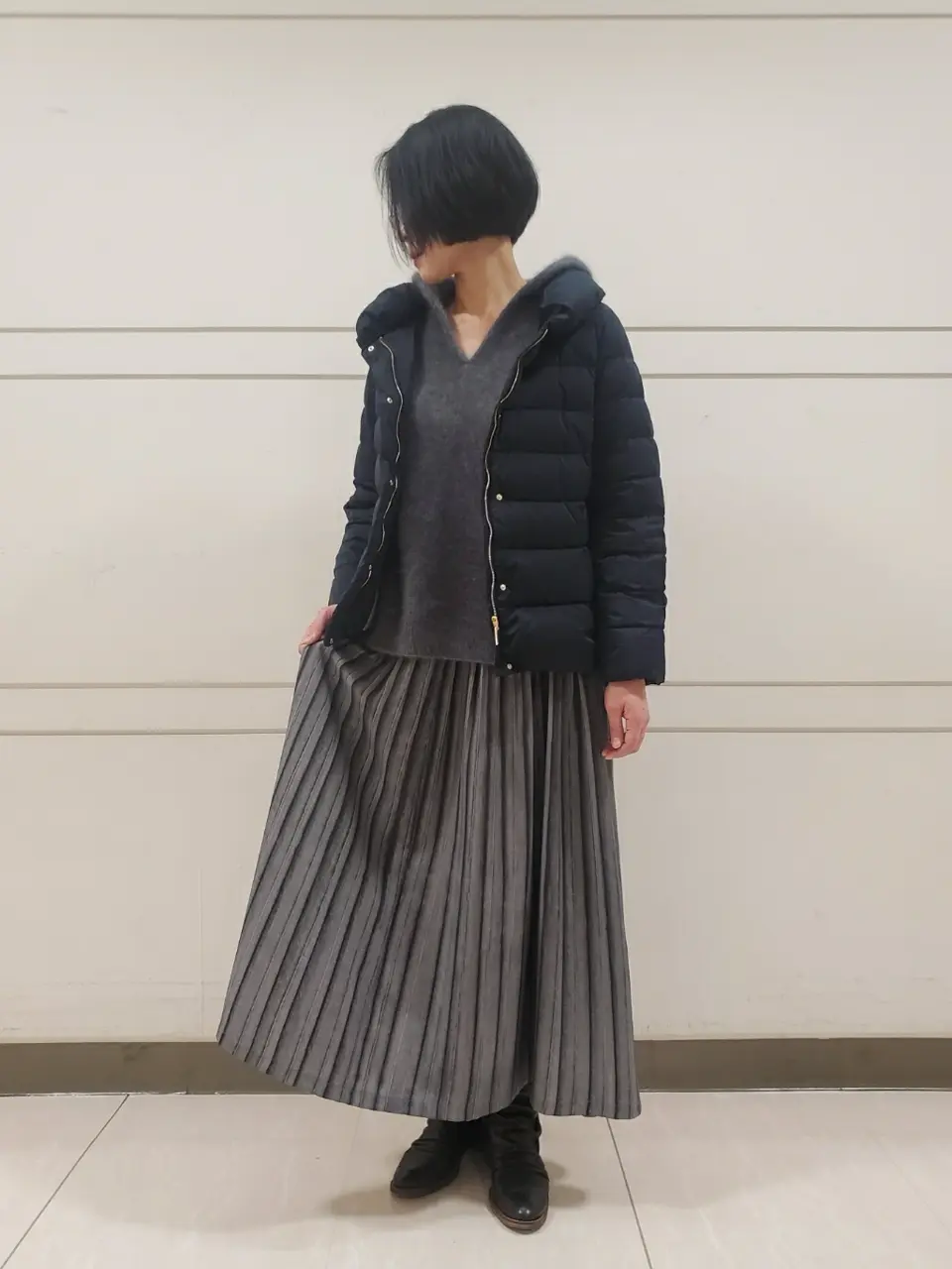 自由区 L スタッフ コーディネート画像