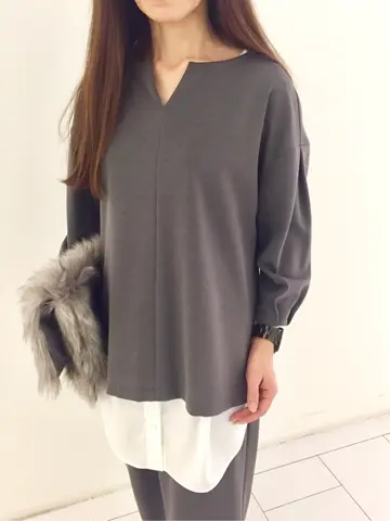 自由区 L スタッフ コーディネート画像