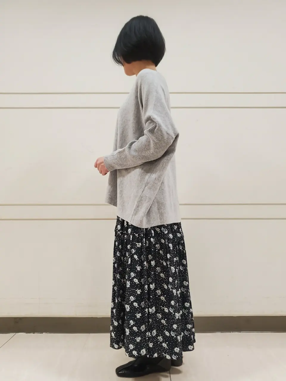 自由区 L スタッフ コーディネート画像