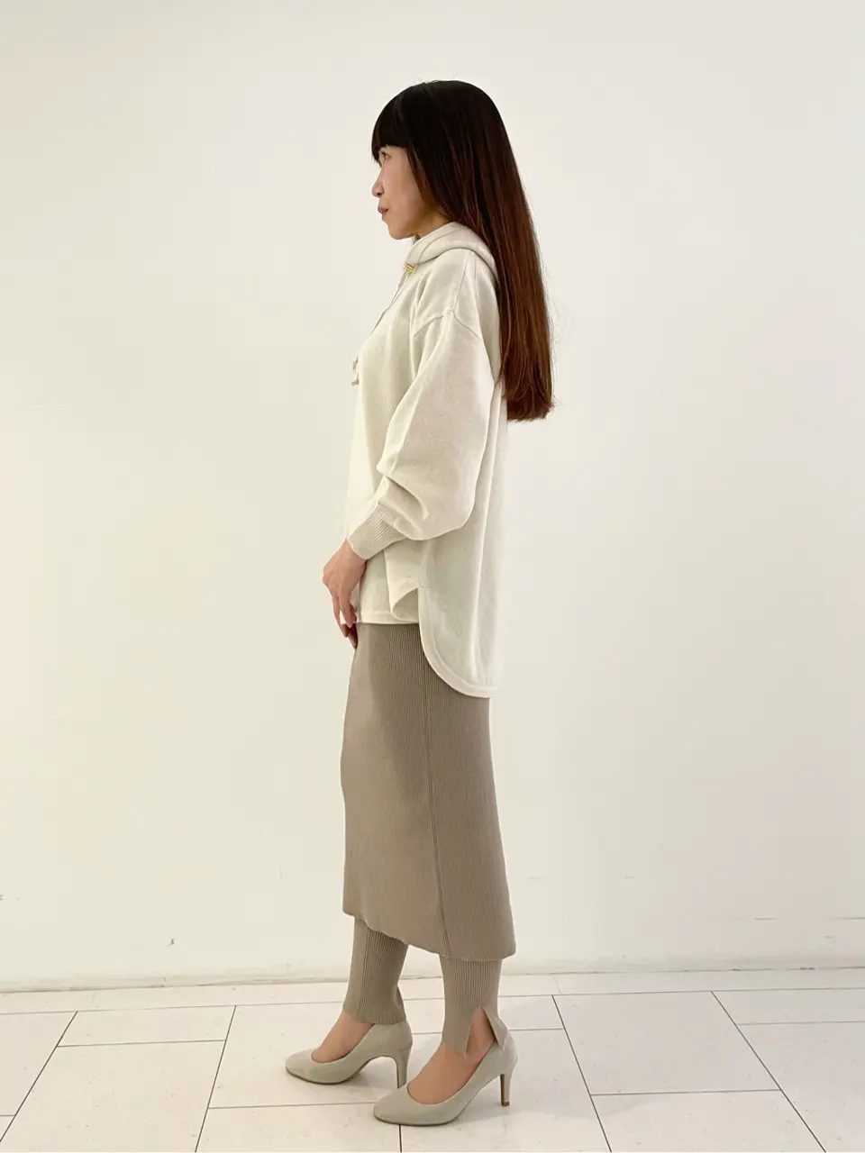 自由区 L スタッフ コーディネート画像