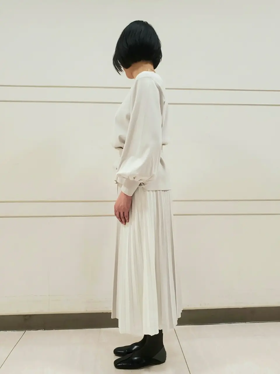 自由区 L スタッフ コーディネート画像