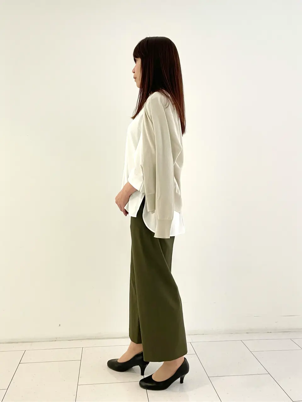 自由区 L スタッフ コーディネート画像