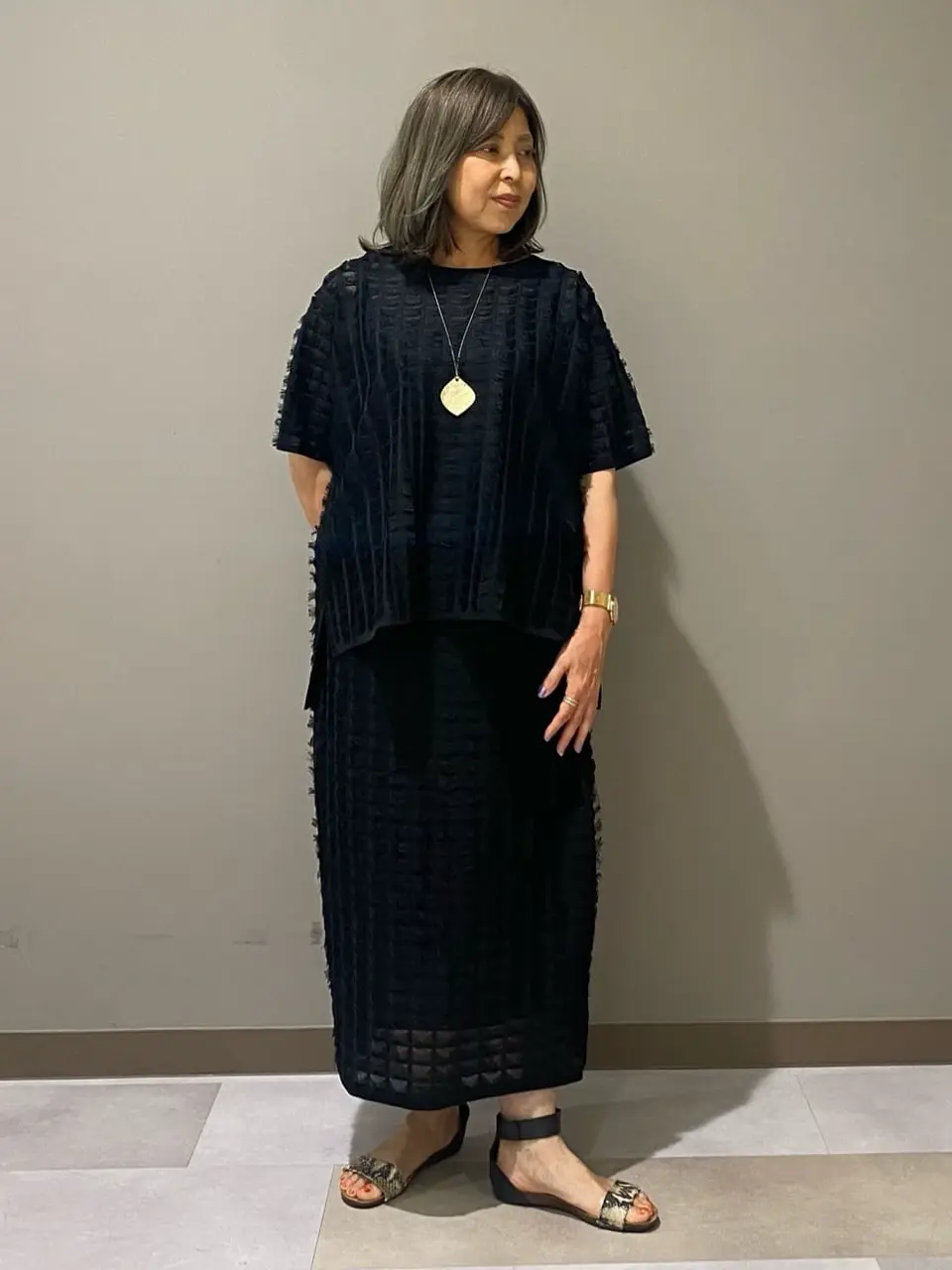 自由区 L 山崎 コーディネート画像