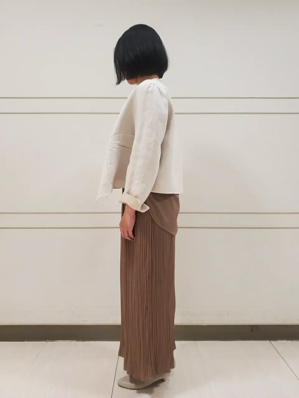 自由区 L スタッフ コーディネート画像