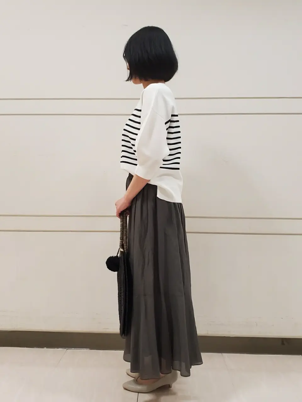 自由区 L スタッフ コーディネート画像