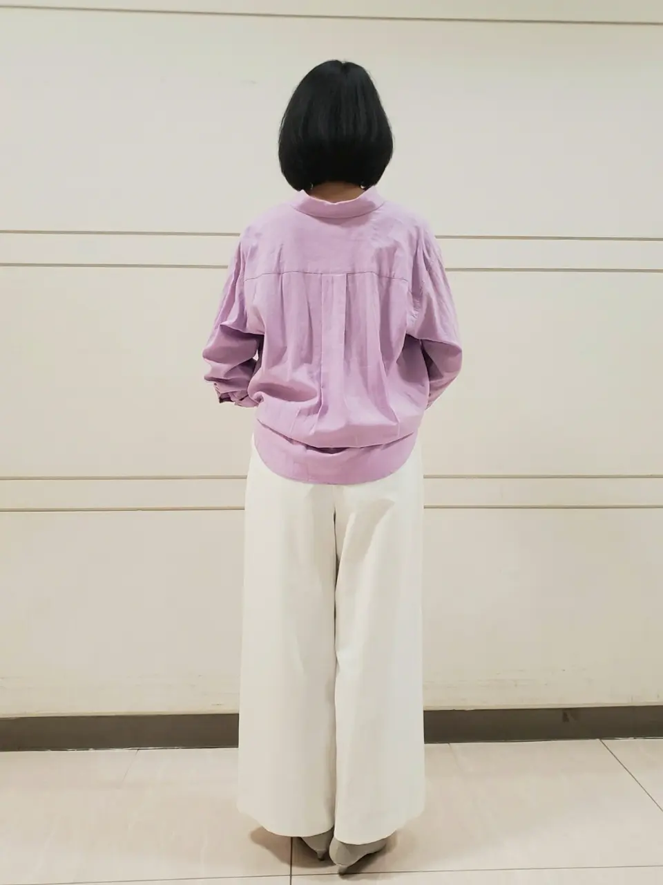 自由区 L スタッフ コーディネート画像