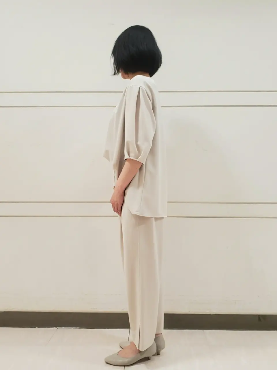 自由区 L スタッフ コーディネート画像