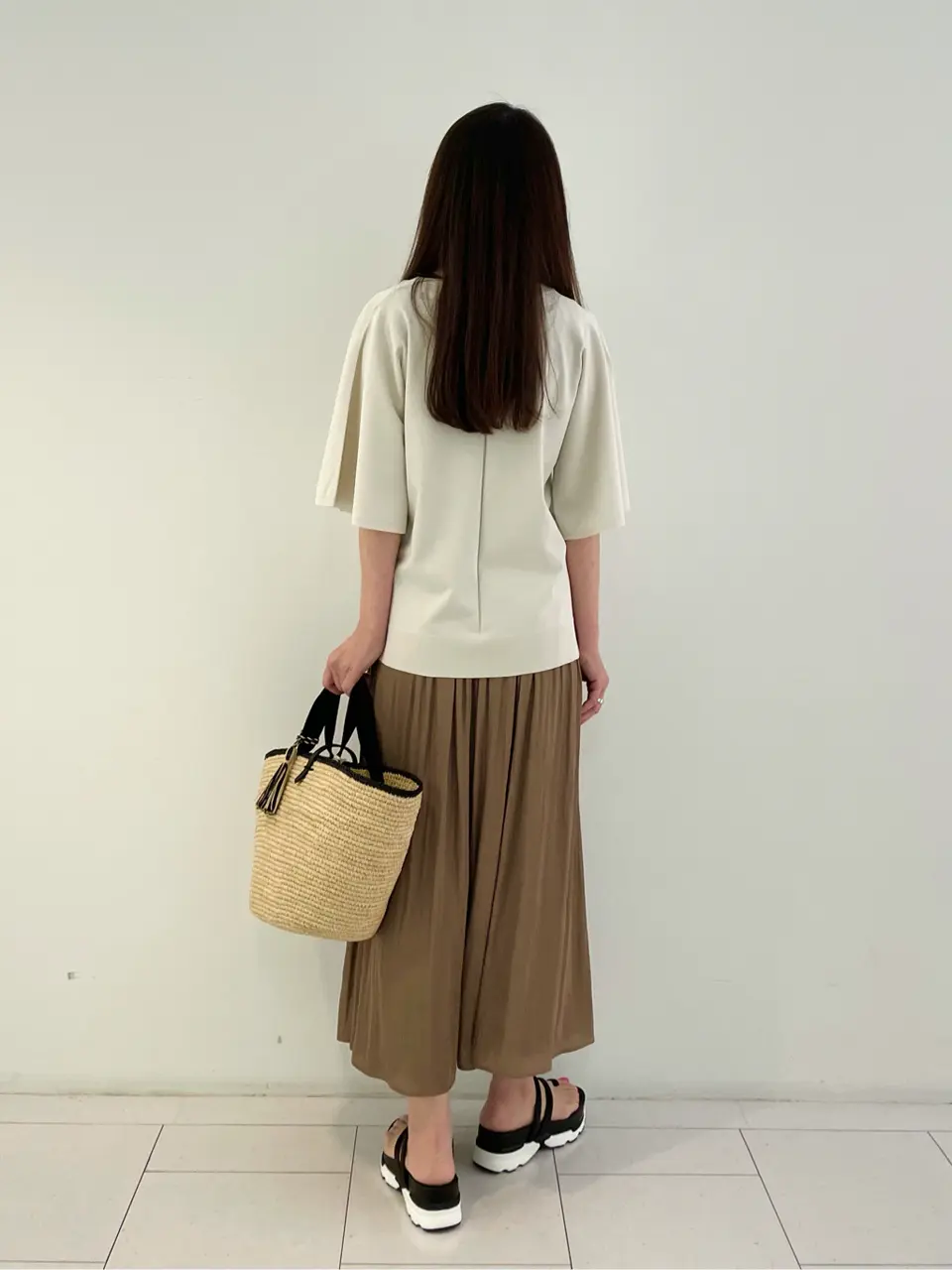 自由区 L スタッフ コーディネート画像