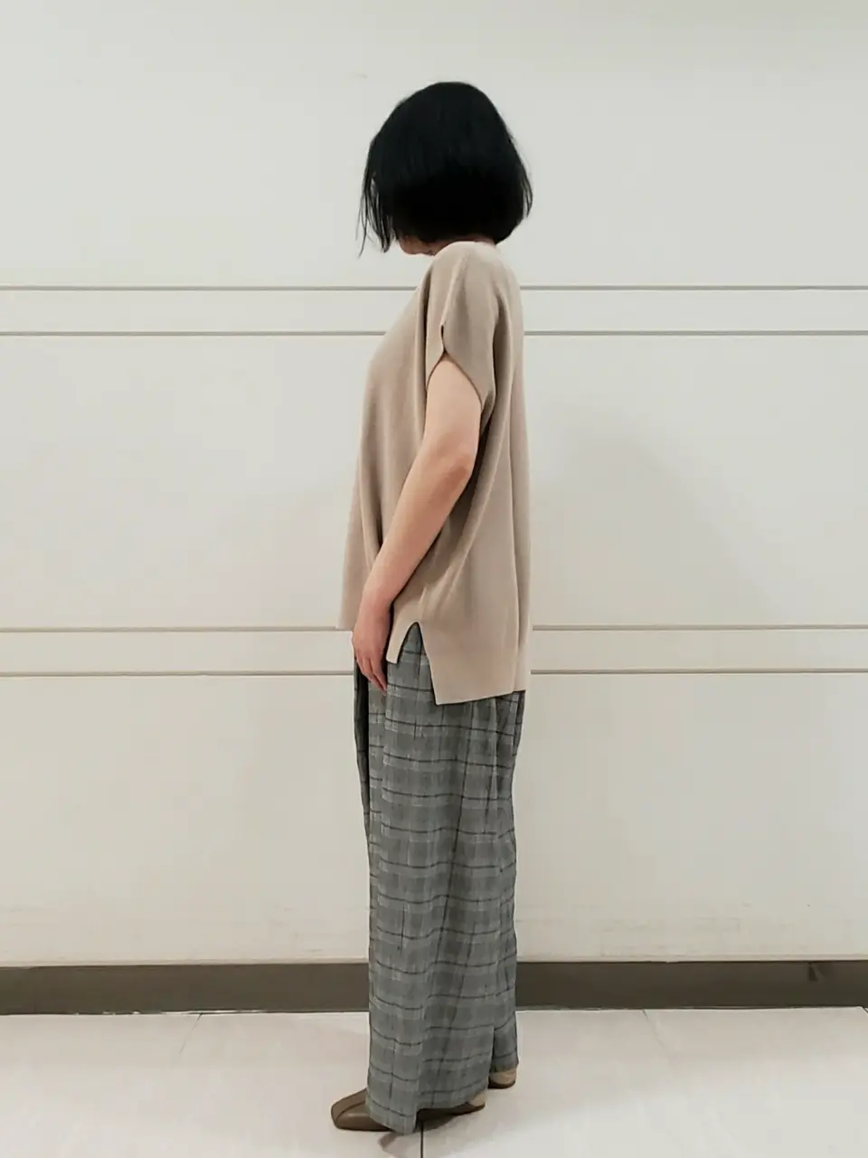 自由区 L スタッフ コーディネート画像