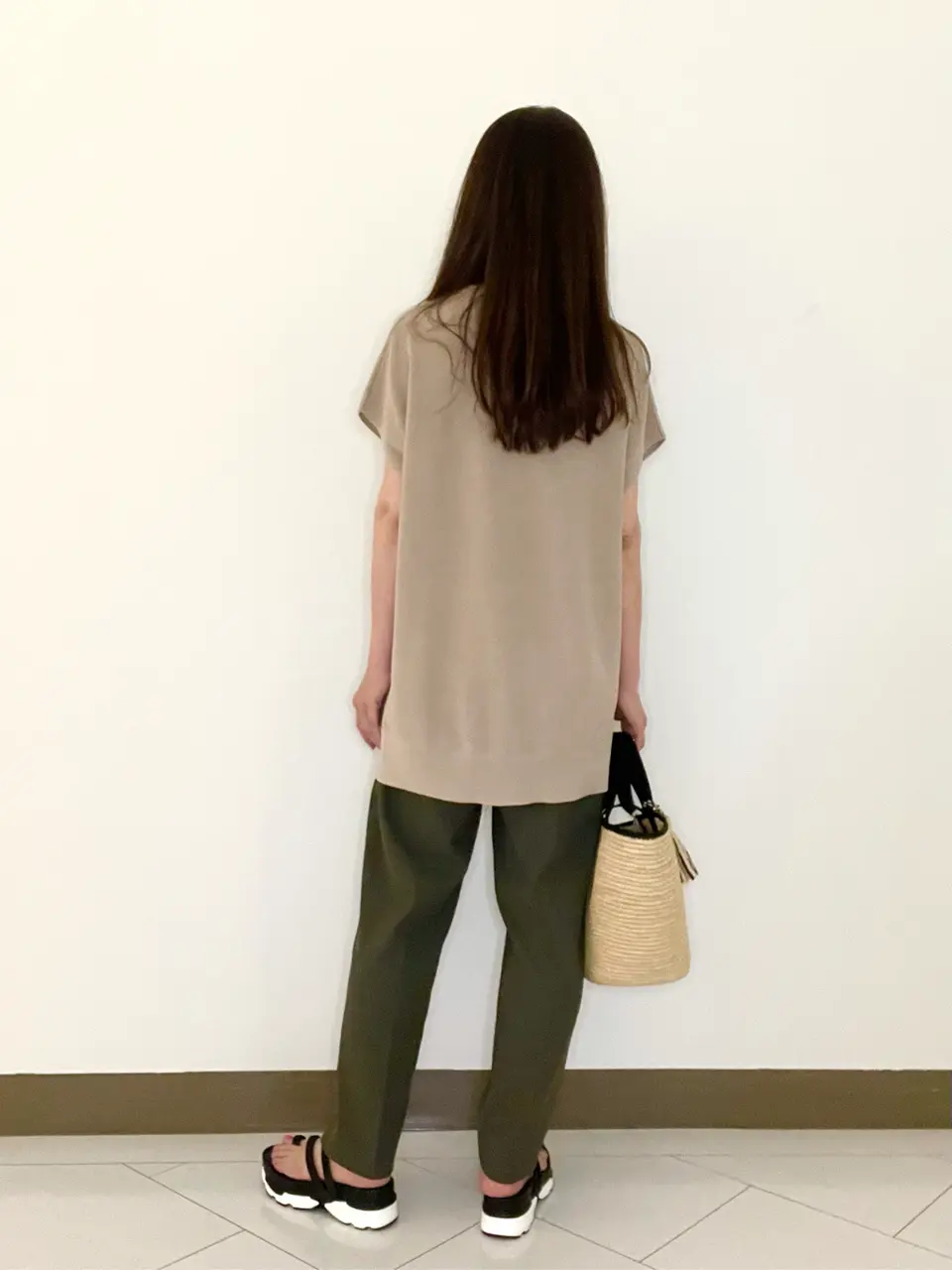 自由区 L スタッフ コーディネート画像