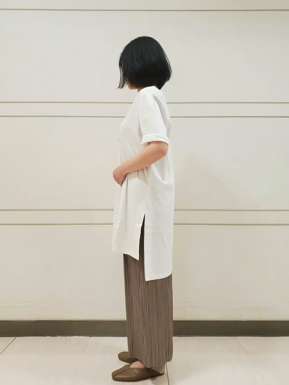 自由区 L スタッフ コーディネート画像