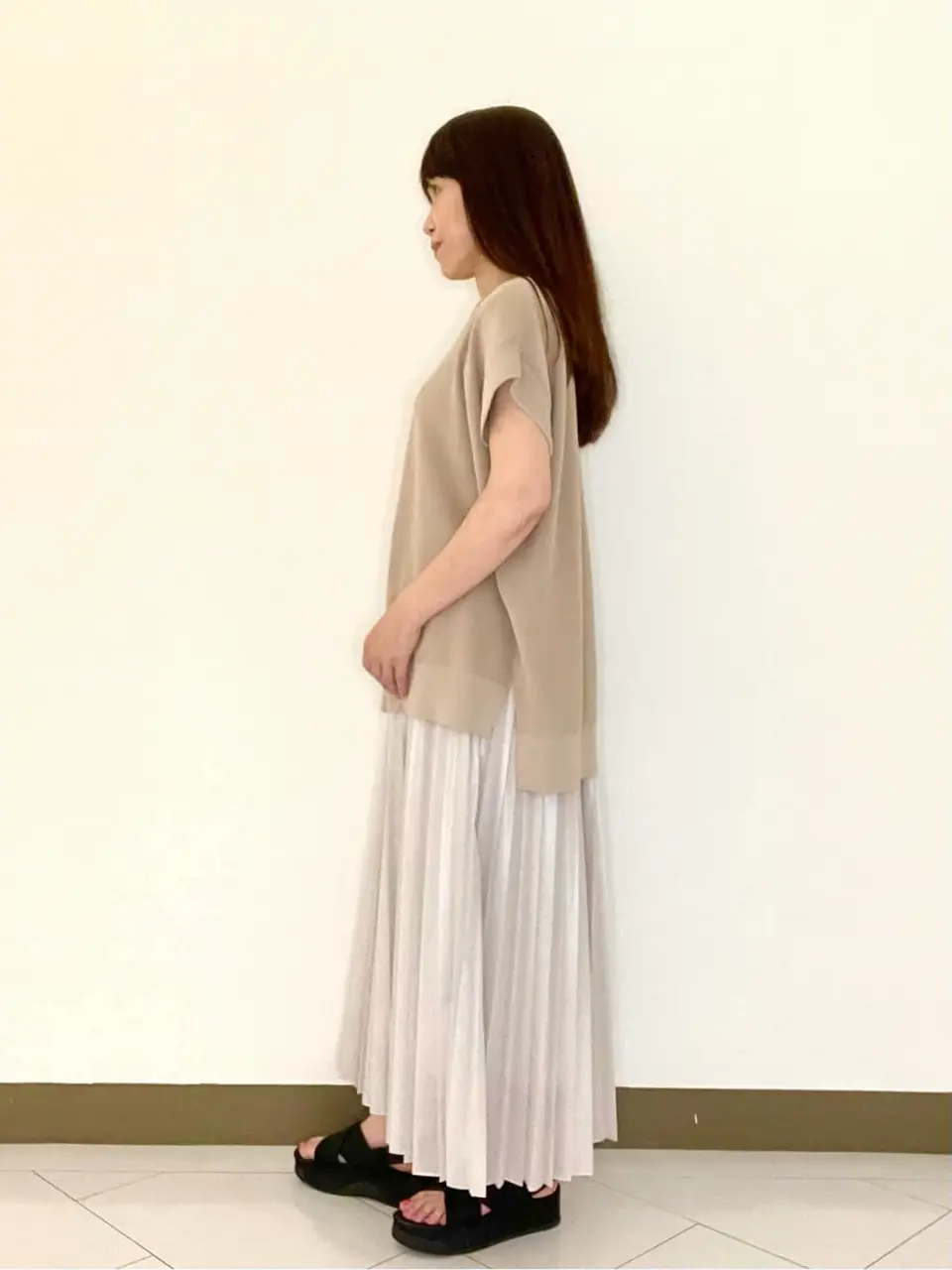 自由区 L スタッフ コーディネート画像