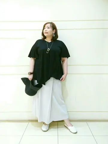 自由区 L 藤原 コーディネート画像