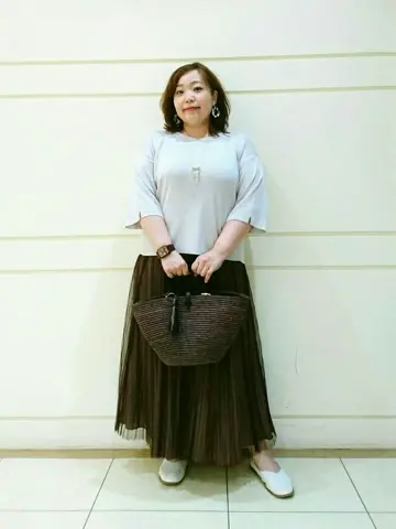 自由区 L 藤原 コーディネート画像