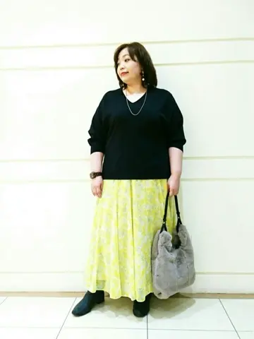 自由区 L 藤原 コーディネート画像