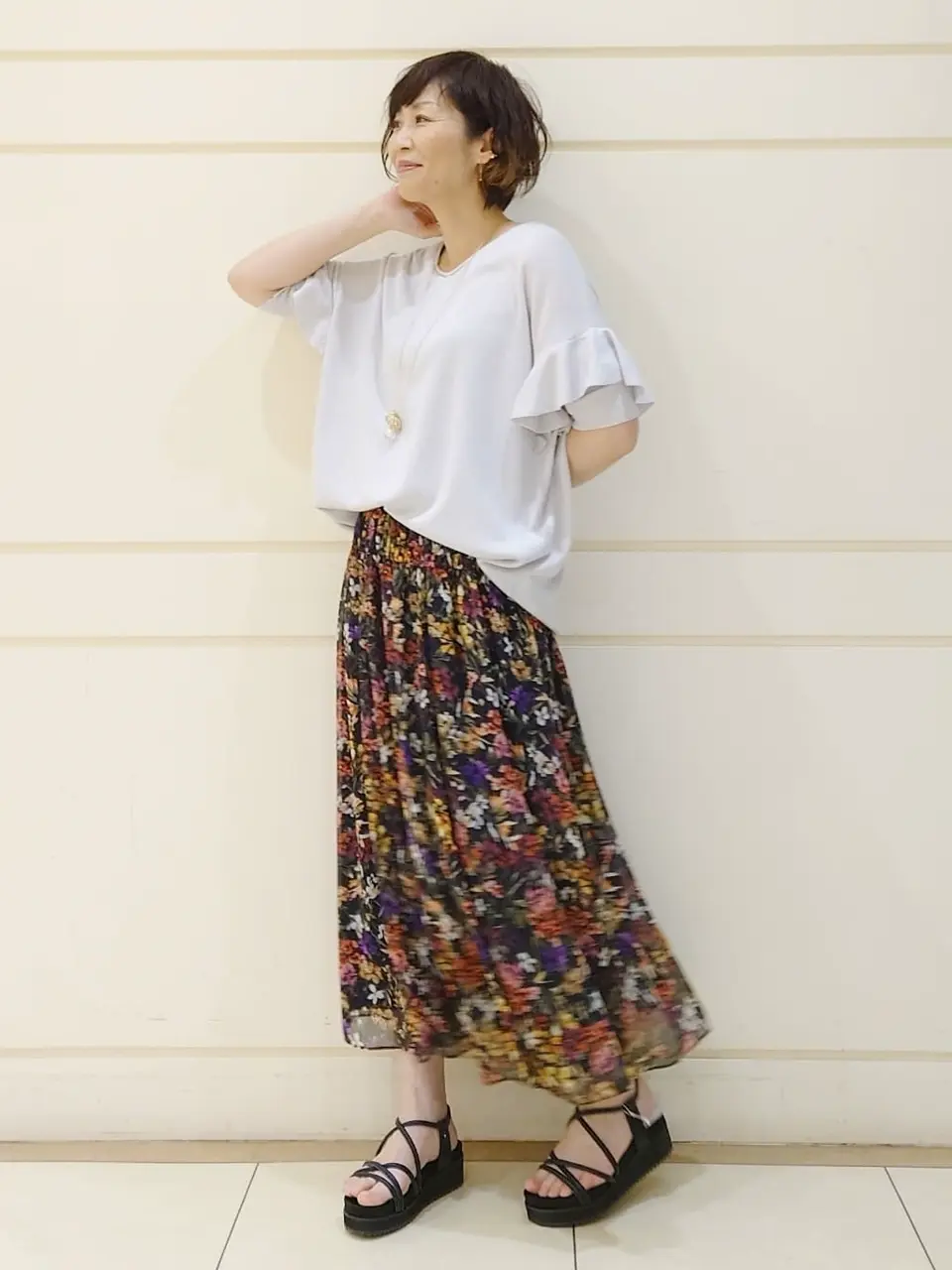 自由区 L maruri コーディネート画像