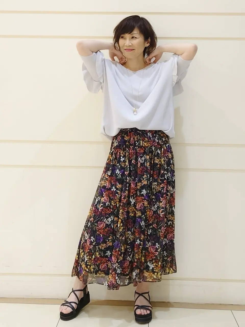 自由区 L maruri コーディネート画像