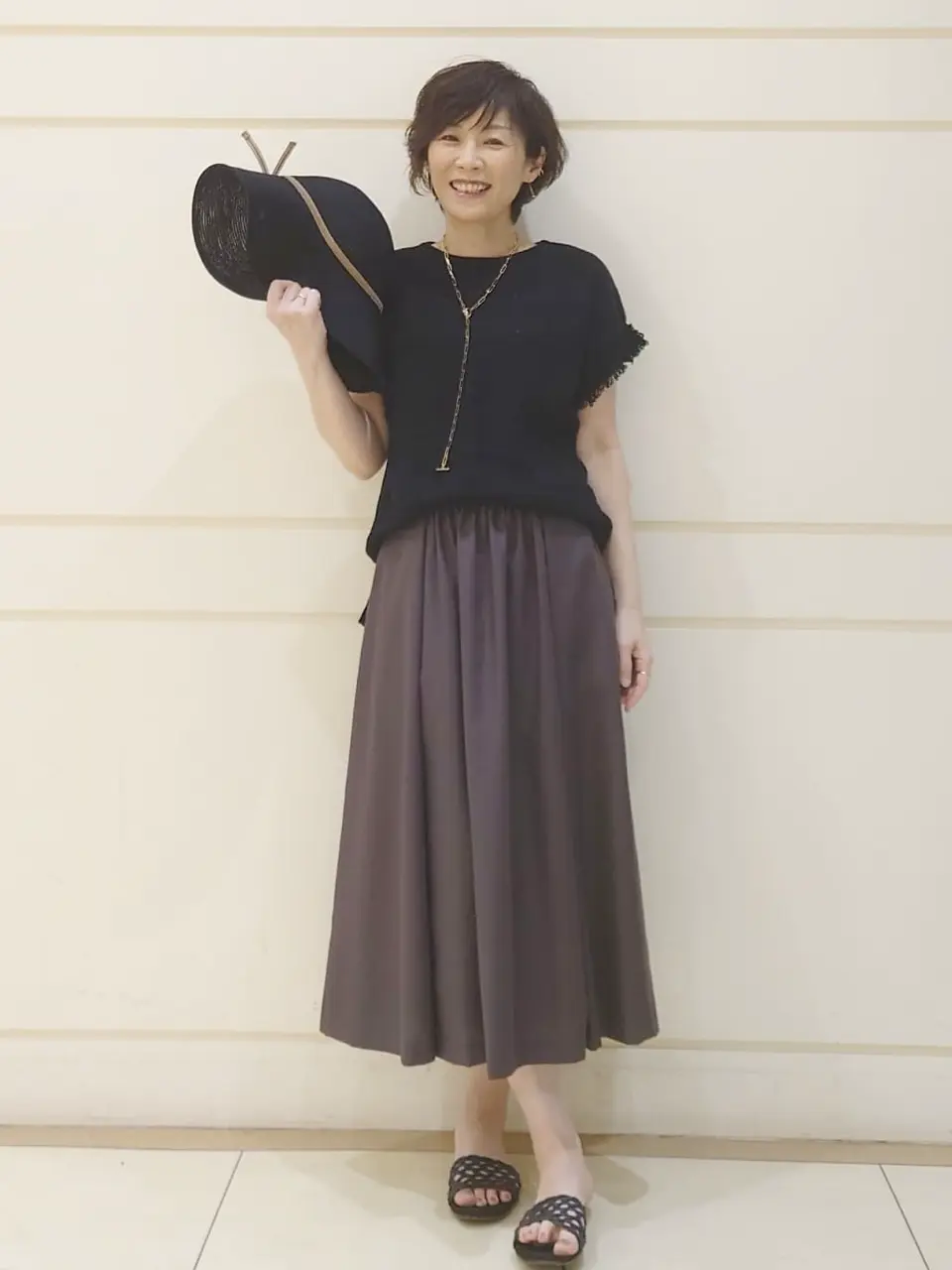 自由区 L maruri コーディネート画像