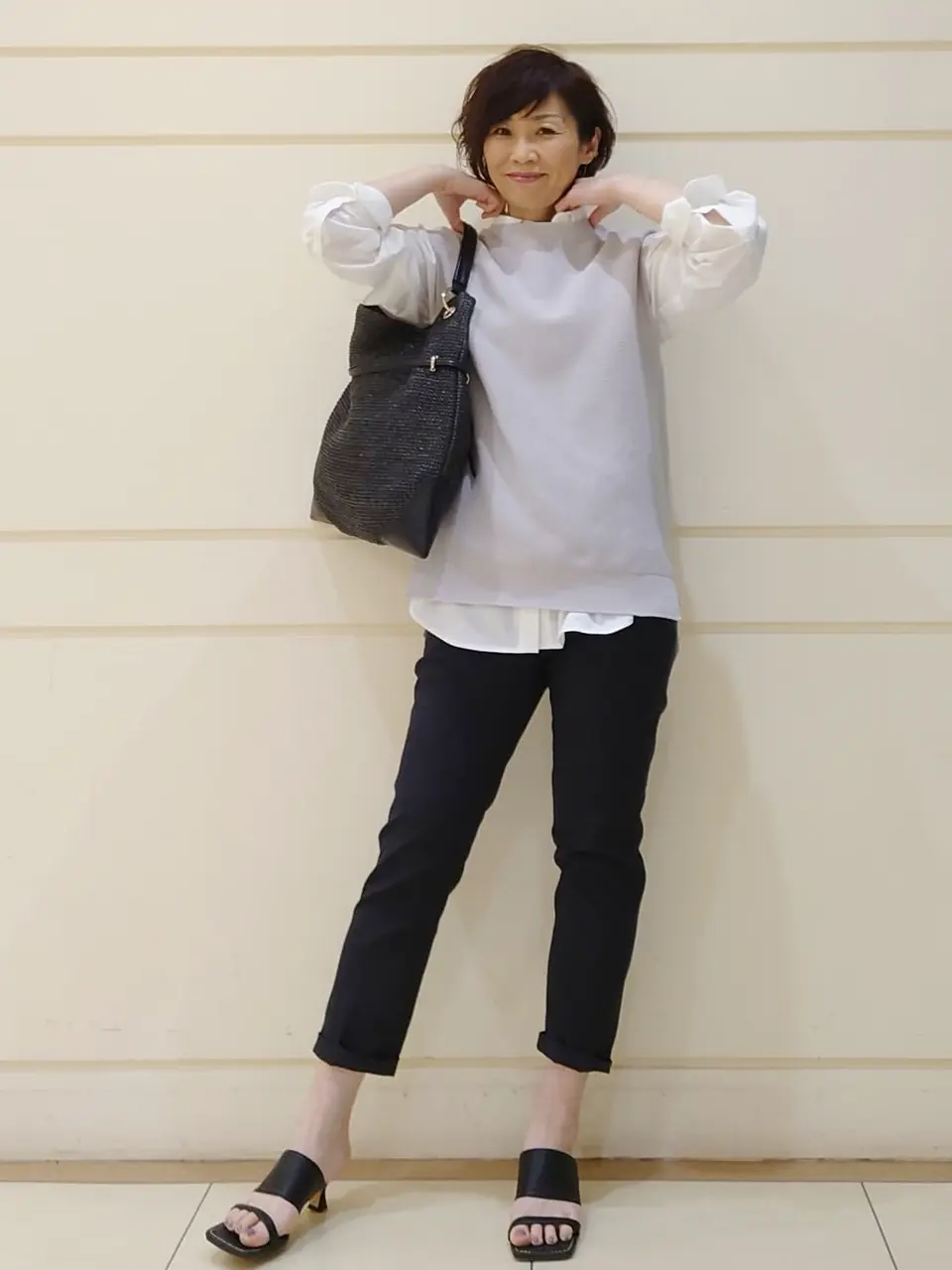 自由区 L maruri コーディネート画像