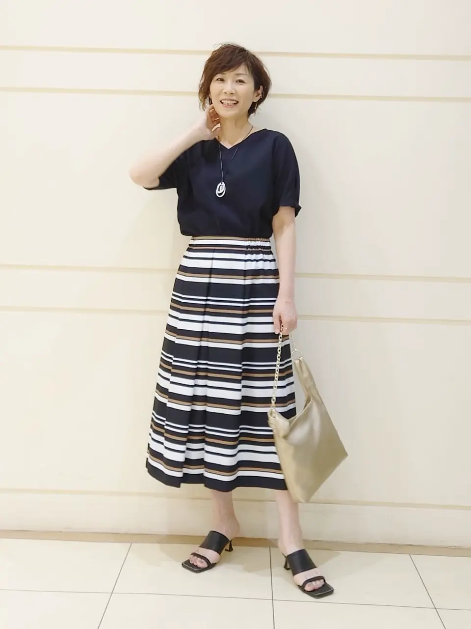 自由区 L maruri コーディネート画像